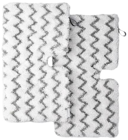 ZAPYVET 2 pezzi di ricambio for scopa a vapore professionale, for Shark, for Steam Pocket Mop S3501 S3601 S3601 S3550 S3801 Tappetino for pulizia pavimenti Cuscinetti di ricambio per mop