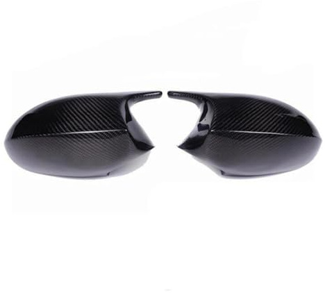 Bilbackspegelhus Car Styling Svart Kolfiber För BMW E81 E82 E87 E88 Pre-LCI E90 E91 E92 E93 LCI För M3 Style Spegelskydd Bil Backspegel Keps(Carbon fiber5)