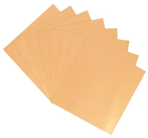 QUARKZMAN 100er Pack Toner Reaktives Folienpapier,8,5x11 A4 Heißfolienpapier für Laserdrucker Scrapbooking Heat Transfer DIY Craft, Bronze