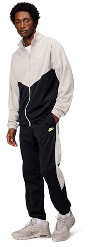 Nike Men's Windrunner Tracksuit, Black/Moon Particle/Volt, X-Large
