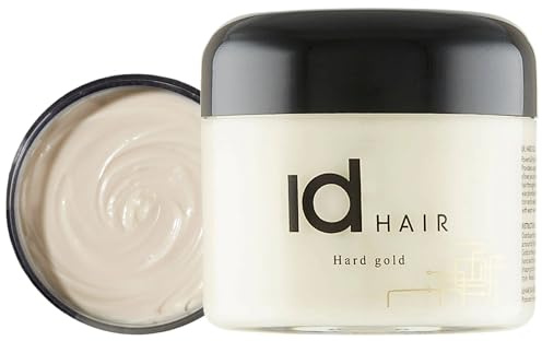 IdHAIR Cire capillaire dorée dure pour cheveux courts - Pour homme - Tenue forte - 100 ml (1 paqck)