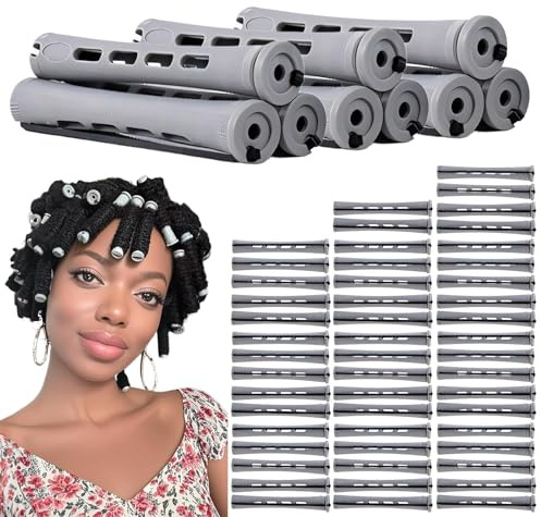 Permanent vågstavar, 60- set små lindare för permanent, tillbehör handstyling tillbehör för frisör, skönhetssalong, frisörbutik, skola och resor