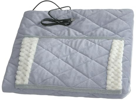 Coperta riscaldata tramite USB Scaldaletto elettrico portatile a riscaldamento rapido con tasca per le mani per uso domestico in ufficio