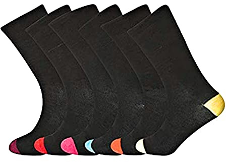 6 par icke-elastiska diabetesiska män lätt att greppa lös mjuk topp rik bomull sockar Storbritannien storlek 6-11, Rozgul®