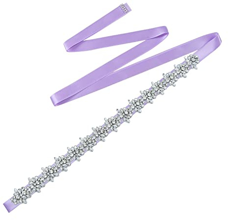 ULAPAN Strass Braut Schärpe Rhinestones Hochzeit Schärpe,Strass Hochzeit Gürtel,Diamanten Braut Gürtel