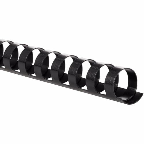Mead CombBind Binding Spines/Spirals/Coils/Combs, 5/8, 125 Sheet Capacity, Black, 125 Pack (4000135)