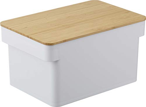 YAMAZAKI 4946 Bread Bin, White, One Size