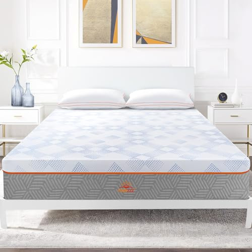 Maxzzz Colchón Viscoelástica de Gel Fresco 90x190x25cm Espuma de Carbón de Bambú Inhibir el Olor del Colchón Dureza Media Antiácaros e Hipoalergénico Funda Lavable Cómodo y Transpirable