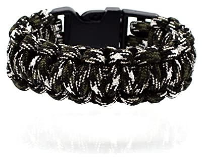 BDM - Pulsera de paracord supervivencia de color azul paracaidas - Modelo 2