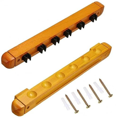 Ericetion Billiard Cue Rack 6 Pool Cue Halter Snooker Cue Wall Rack Pool Stickhalter Wandmontage Snooker Cue Rack Billard Stickhalter Für Poolbars Clubs