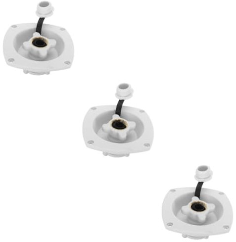 MUCKLILY 3stücke Rv Wassereinfüllstutzen Ersatzteil Für Wohnmobile Langlebiger Wassereinlass Wasserdichtes Design Für Und Boote Einfache Installation Und Zuverlässige Leistung