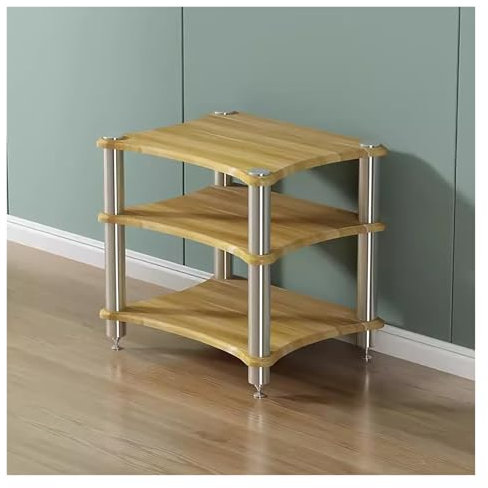 mueble equipo hifi Armario Para Componentes De Audio/vídeo Soportes Estéreo De Pie, Estanterías Audio-vídeo Abiertas Soporte Para Amplificadores, Soporte Para Consola De Videojuegos(#2,3 shelf)