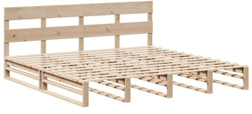 vidaXL Massivholzbett ohne Matratze 180x200 Kiefernholz