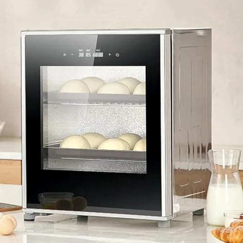 Fermentatore per pane professionale da 260 W, macchina per la fermentazione dello yogurt con impasto da 40 litri con controllo della temperatura e dell'umidità a 2 strati, 20-50 ℃, pannello touch in