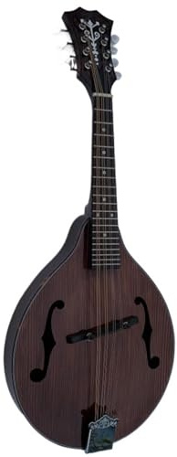 Professional Mandoline Instrument Coffee-colored All-veneer Handmade Mandolin National Musical Instrument 8-string Mandolin