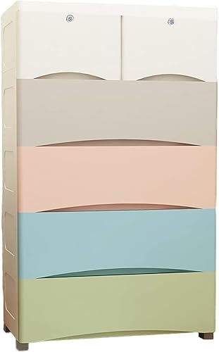 ASumPio Aufbewahrungsbehälter 66Cm Schubladenschrank Verdickter Kinderschrank Kunststoffschrank Aufbewahrungsbox,4 Layers