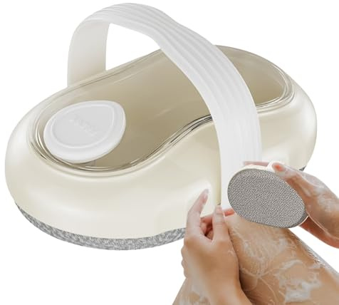 Spazzola Massaggiante da Bagno - Spazzola da Bagno con Dispensatore Sapone | Design Ergonomico per Massaggio Idromassaggio Piedi Torace Glutei per Tutti
