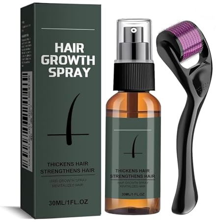 Bartwuchs Set Mit Titanium Derma Roller, Bartroller Kit 30 Ml, Beard Roller Bartwuchs Serum Öl, Bartwuchs Roller,Beard Microneedle, Bartpflege Set Bestes Geschenk Für Männer (30ml + Rolle)