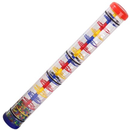 Rain Sound Tube Toy – Rain Shaker-Musikinstrument, vierteilige -Percussion-Instrumente, Raiinstick Shaker Maker, musikalisches sensorisches Instrument für die auditive Entwicklung Stick-Percussion