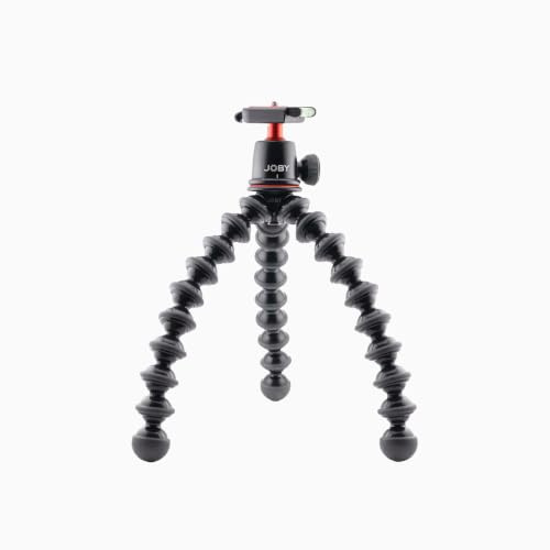 JOBY GorillaPod 3K Ultra Kit - Flexible Tripod with Ball Head for Mirrorless & DSLR Cameras, Holds up to 6.6 lb (3 kg), 360-Degree Pan and 90-Degree Tilt, Quick-Release Plate, Bubble Level