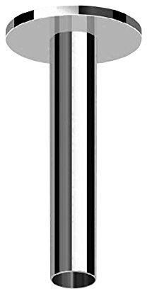 Zucchetti Rubinetteria Z93026.C5 Z93026 Braccio Doccia Verticale per Soffioni Doccia 130 mm, Platino, Grigio