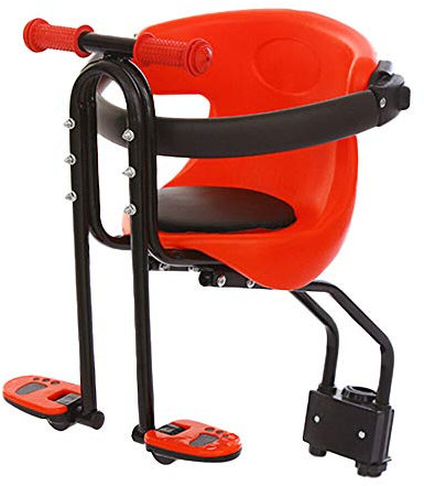 MINUS ONE Sicherheit Kinderfahrradsitz Babysitz Kindersitz Vorne Roller Fahrrad Fahrradträger mit Handlauf Pedal Fußpedale 30kg für Damen u. Herrenfahrrad, Baby Fahrrad Sitz