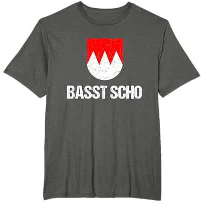 Basst Scho! - Fränkisch Dialekt - Franken Wappen T-Shirt