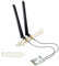 Kit desktop WiFi 6E Intel AX210 Bluetooth 5.2 Scheda Wifi 3000Mbps 802.11ax 2.4Ghz / 5Ghz / 6Ghz AX210NGW Wi-Fi 6 Adapter Antenna