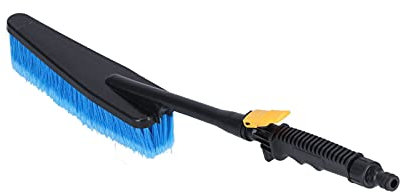 Spazzola Lavaggio Auto,Pulizia Auto,Kit Pulizia Moto, Spazzola per Lavaggio Auto Flow Through con Attacco per Tubo Flessibile e Distributore di Sapone, Adatto per tappeti, mobili, auto, vetri