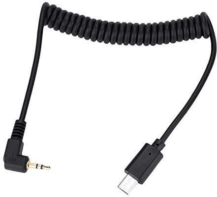 RM-VPR1 3.5mm/2.5mm S2 Shutter Release Cable for Camera, Connects Remote Trigger to Camera, for Sony RX1/RX10/RX100/A7S/A7R/A7/A7II/A7III/A9/A58/77M2/99M2/A3500/A5000/A5100/A6000/A6300/A6500(2.5mm-S2)