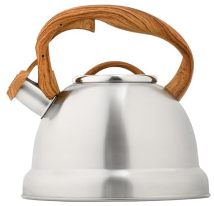 Bouilloire Sifflante Théière avec Sifflet Bouilloire À Thé Pour Cuisinière, Bouilloire À Thé Sifflante Avec Poignée Ergonomique Pour Rester Froid Théières pour Cuisinière Bouilloire à Flûte