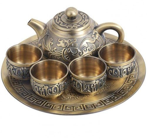 Lipfer Téage De Tasse D'ensemble De Thé Set Téage De Motif De Dragon Rétro Japonais Chinois avec 4 Tasses À Thé Cadeau À Café Turc Cadeau