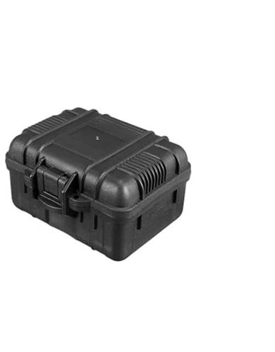 Ayztantine Fotokoffer Mit Schaum 6 Größen Schwarz Hartschale PP Tragetasche Tragbare wasserdichte schlagfeste stoßfeste Werkzeughalter Schwammbox(A 125x105x73mm)