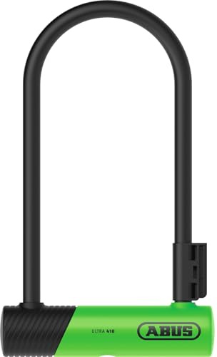 ABUS U-Lock 410K Ultra - Lucchetto per biciclette e scooter elettrici, con maniglia e robusto lucchetto per bicicletta, con pratico supporto per il trasporto sulla bicicletta, accessori per