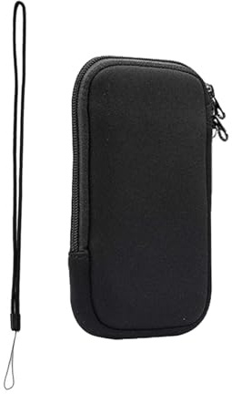 TENGEE Handytasche, Wasserdicht, Neopren, Schwarz, Für Telefone Bis Zu 6.7 Zoll, Reißverschluss, Umhängeband