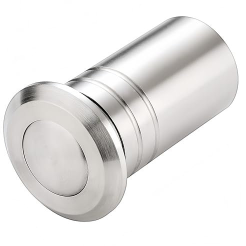TOGU Door Latch Dust Protector,SUS304 Stainless Steel Dust-Proof Security Lock Inserts,Flush Bolt Dust Proof Door Strike for French,Composite,Wood Doors,Brushed Stainless Steel Finish
