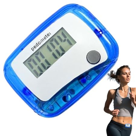 Pedometro per camminare, contapassi per caviglie, contapassi digitale LCD, monitor giornaliero per corsa, sport, nuoto, escursionismo, viaggi, avventure all'aperto e al chiuso