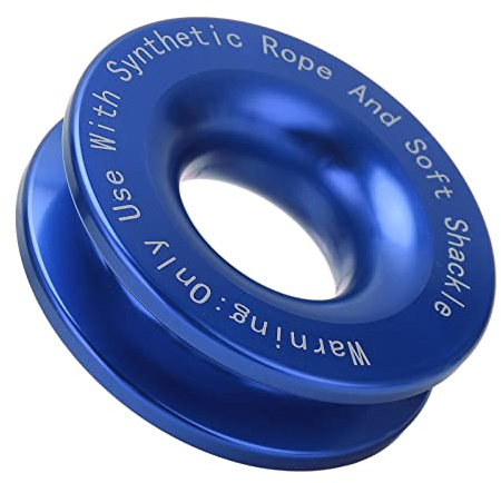 Tihebeyan 41000 Premium Pounds Recovery Ring for a Soft, Compact and Portable Shackle (Blue)