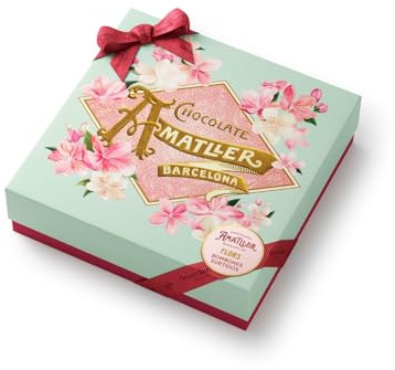 Caja de Flors de Chocolate surtidas, 4 variedades, 144g | Chocolate Amatller