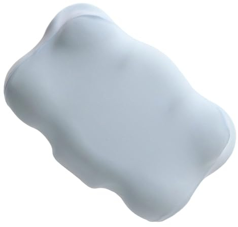Almohada cervical de espuma viscoelástica contorneada con diseño ergonómico para aliviar el sueño de lado, espalda y estómago, almohada cómoda para dormir