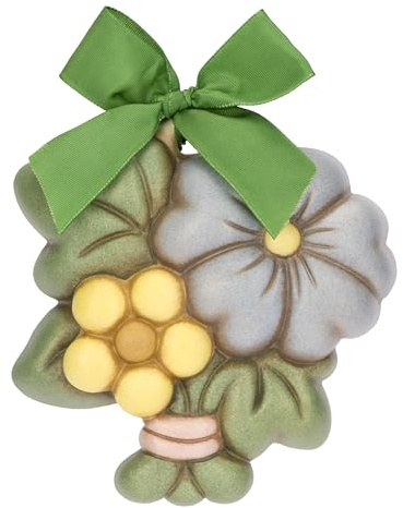 THUN - Formella Fiore Malva piccola, ceramica