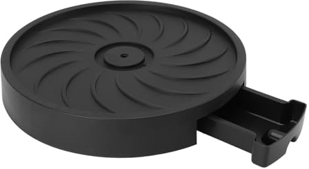 Cocoarm Soporte Rodante Plástico, 4 Ruedas, Bandeja Desmontable, Negro, 1 U | Fácil movilidad, drenaje eficiente, sin montaje, protege suelos, uso interior exterior