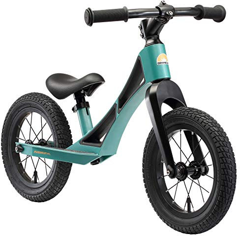 BIKESTAR Magnesium (superleicht) Lauflern Rad für Jungen und Mädchen ab 3-4 Jahre | 12 Zoll Kinder Laufrad BMX Ultraleicht | Petrol Grün | Risikofrei Testen