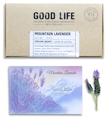 Good Life Mountain Lavendelduftets | Entwickelt und hergestellt in Neuseeland | 12 Beutel