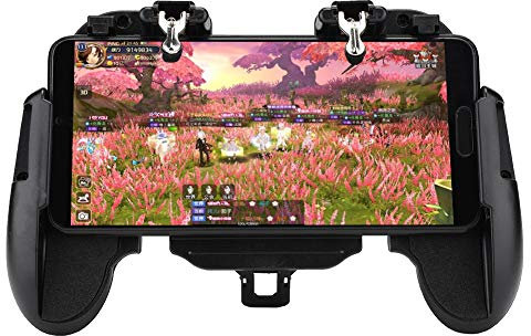 Smartphone Gamepad, Contrôleur de Jeu Téléphone Portable avec Ventilateur de Refroidissement Clé de Jeu Auxiliaire Manette de Jeu Dissipation de Chaleur du pour PUBG.