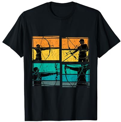 Bogenschießen Bogenschießen Retro Vintage T-Shirt