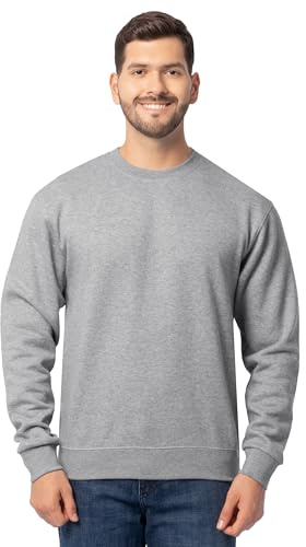 Fruit of the Loom Men's Eversoft Fleece Sweatshirts & Hoodies, Sweatshirt-Grey Heather, 3X-Large