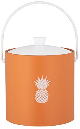Kraftware 94366 Collection Ananas, Gewürzorange, 3 l Pastimes Eiskübel 3 Liter, Kunstleder, Spice Orange