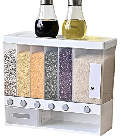 Distributeur de riz Distributeur de céréales Comptoir de distributeur de céréales Conteneur de riz Conteneur de stockage de riz Distributeur de céréales Distributeur de céréales mural Convient pour