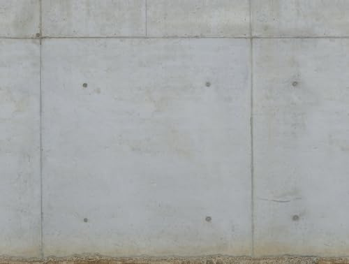livingwalls Beton-Fototapete – Grau – Wandbild XXL 2,80 x 3,71 m | Urbane Betonoptik als Akzentwand – matte Strukturtapete, ansatzfrei & spurlos abziehbar – für Wohnzimmer & Büro